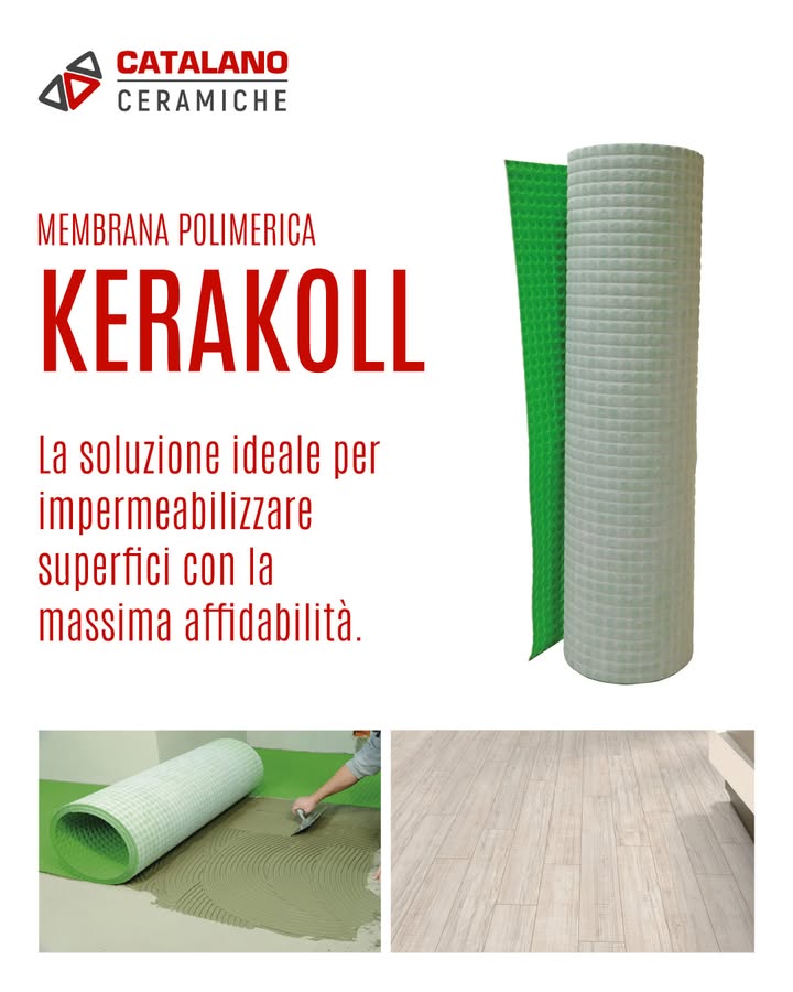 🔬 Protezione totale, performance garantita.

La membrana polimerica Kerakoll è la