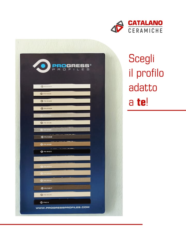 Dettagli che fanno la differenza. Sempre.

Con Progress Profiles, Catalano Ceramiche