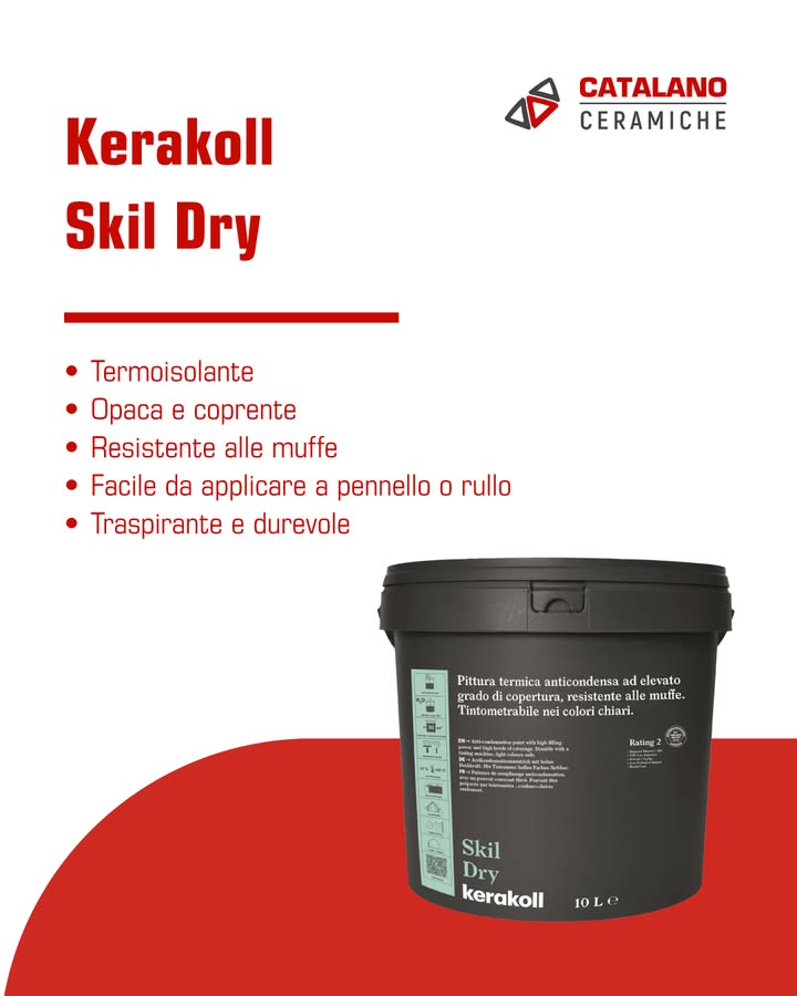 STOP a muffe e condensa!
🎨 Con Keradecor Klima Paint dai