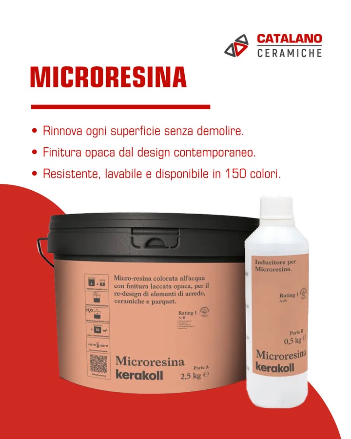 Dai nuova vita ai tuoi ambienti con la Microresina Kerakoll.

La